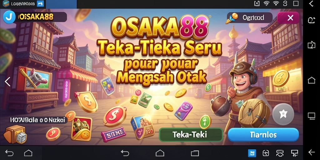 Tampilan antarmuka OSAKA88 yang menarik dan responsif saat bermain teka-teki.