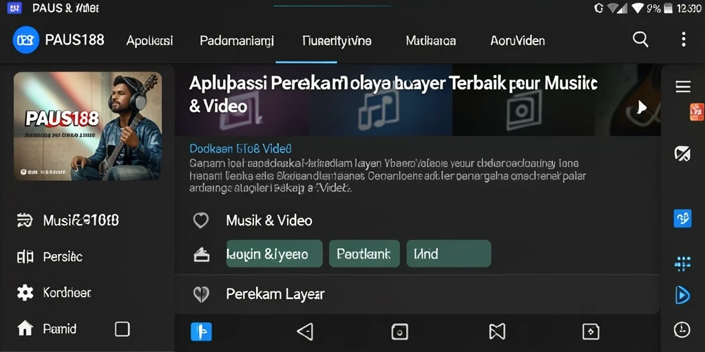 Tampilan antarmuka PAUS188 yang menarik dan mudah digunakan.