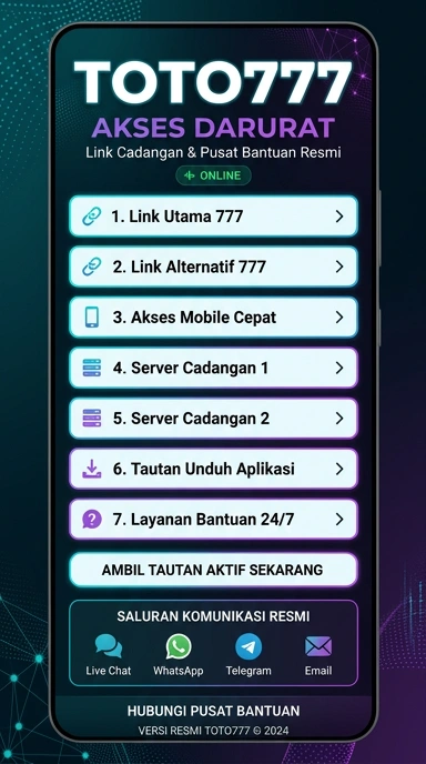 Tampilan link alternatif toto777